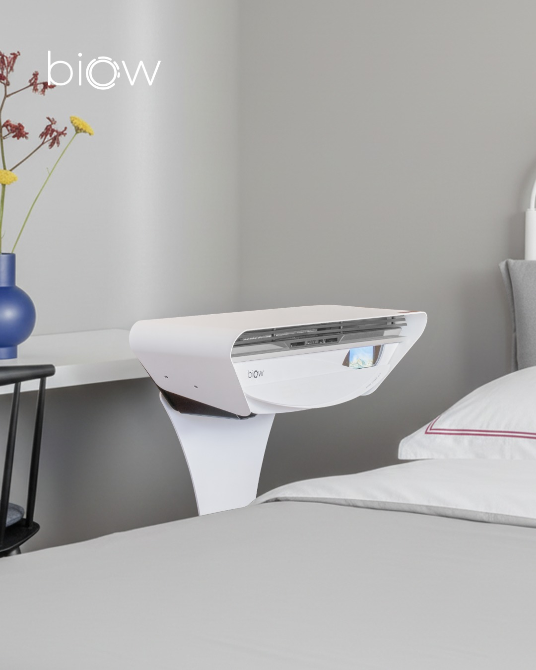 Dispositivo BIOW junto a la cama